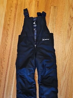 Arctix Kids Black Insulated Snow Overalls 3T